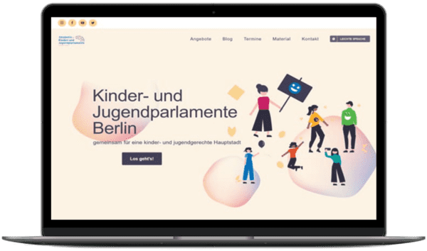 Screenshot Kinder- und Jugendparlamente Berlin